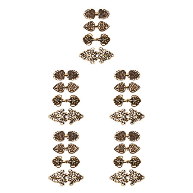 Minnieouse 4 Uds sujetador de chal de aleación Medieval coser Clips de cárdigan celta para niña mujer bronce Type2 NO2