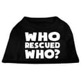 thumbnail image 3 of Pet Dog  Cat Shirt Screen Printed, "Who Rescued Who?", 3 of 10
