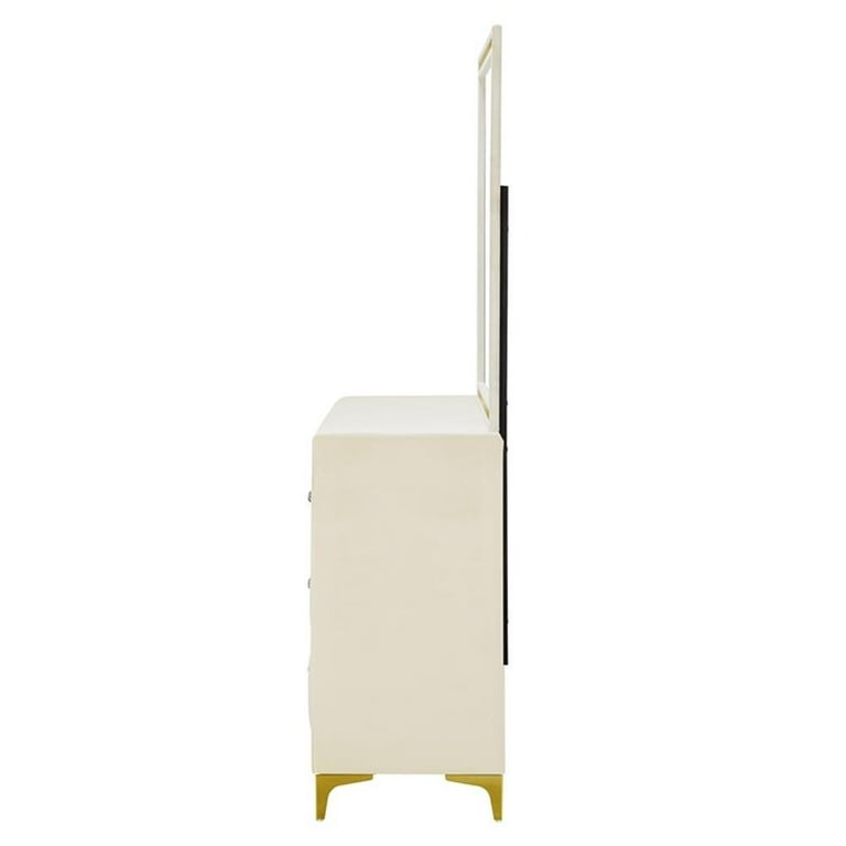 white christmas dresses Ming Extra Large 8 Drawer Dresser Canvas Cream main image 1
