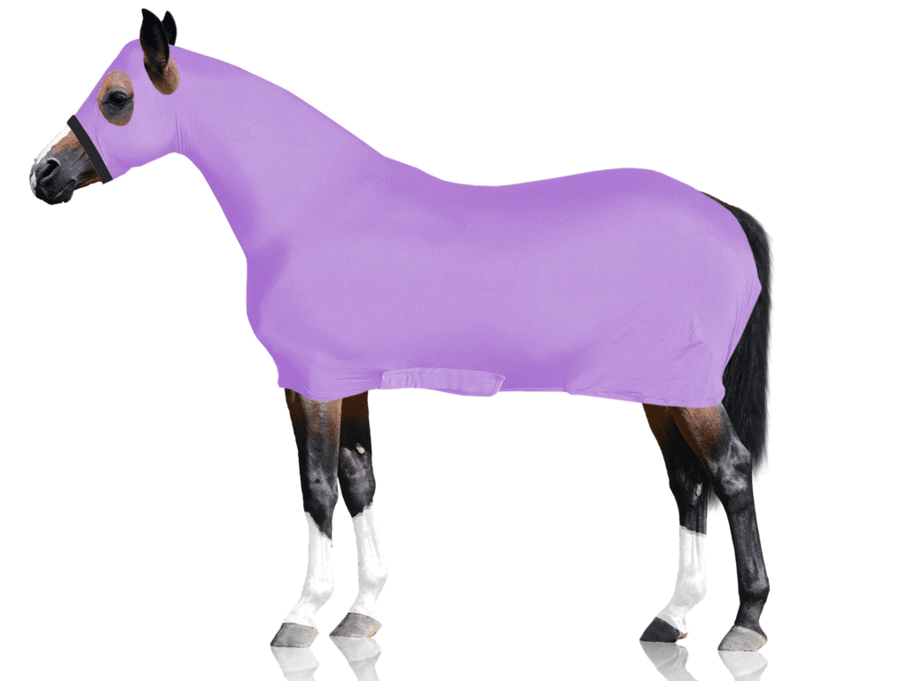 Derby Originals Comfort Stretch Lycra Sleazy Full Body Horse Sheet Con Copertura Per Il Collo~p114443514