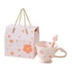 thumbnail image 2 of Taza de café de cerámica estética para , leche, cacao, café, taza floral femenina, regalo de cumpleaños de Valentín para mujeres y niñas. Rosa, 2 of 8