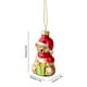 thumbnail image 3 of Christmas Glass Ornament Set Unique Snowman And Tree Decorations For Holidays Home Decor, 3 of 6