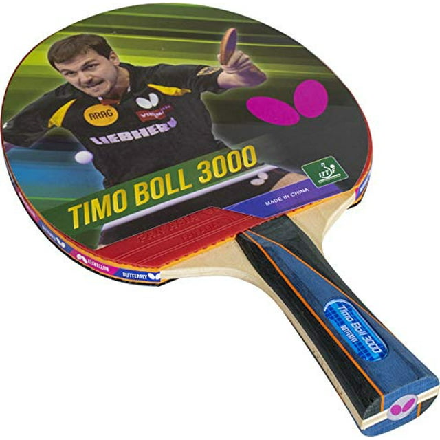 Butterfly Timo Boll Shakehand Ping Pong Paddle - Good Speed And Spin With Superb Control - Japan Series - Recommended For Beginning Level Players - In