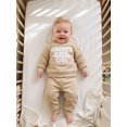 thumbnail image 4 of Cenuakty Girl Winter Fall Outfit Letter Embroidered Sweatshirt Joggers, 4 of 9