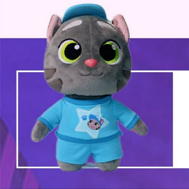 Gprince Talking Tom Chat Gingembre Chat Angela Poupée en Peluche Sans Voix  Pelucheux Doux Cadeau de Jouet pour les Enfants 