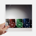 thumbnail image 1 of Chip Card Game Gambling Photo Sticker Tags Wall Picture Laptop Decal Self adhesive, 1 of 1