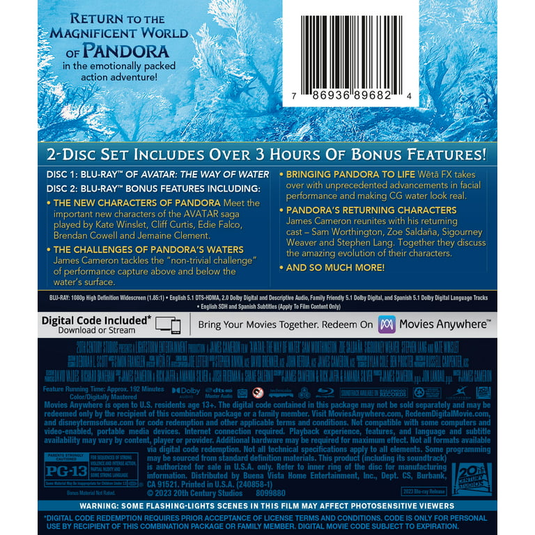 Avatar: The Way of Water (Blu-ray + Digital Copy) 