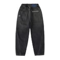 thumbnail image 4 of RUTAYY Toddler Boys Wide Leg Jeans Loose Fit Denim Vintage Trousers Casual Jeans Streetwear Pants Classic Pants, 4 of 9