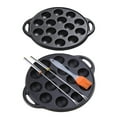 thumbnail image 6 of HGYCPP 15 Holes Takoyaki Pan Cast Iron Material Takoyaki Maker Octopuses Meat Balls Mold Maker Perfect for Family Gatherings, 6 of 8