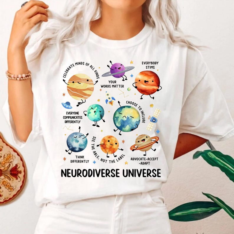 Space Neurodiversity Shirt, Neurodiverse Shirt, Sped Teacher Shirt, Autism Awareness Shirt, Special Education Shirt, Autism Shirt