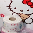 thumbnail image 3 of Servilletas de Hello Kitty para el hogar, rollo de papel higiénico con estampado de dibujos animados Kawaii, toalla de papel para cocina y dormitorio, paquete asequible, 3 of 4