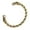Gold, variant on Viking Wolf Fenrir Bangle - Adjustable Stainless Steel Norse Scandinavian Torc
