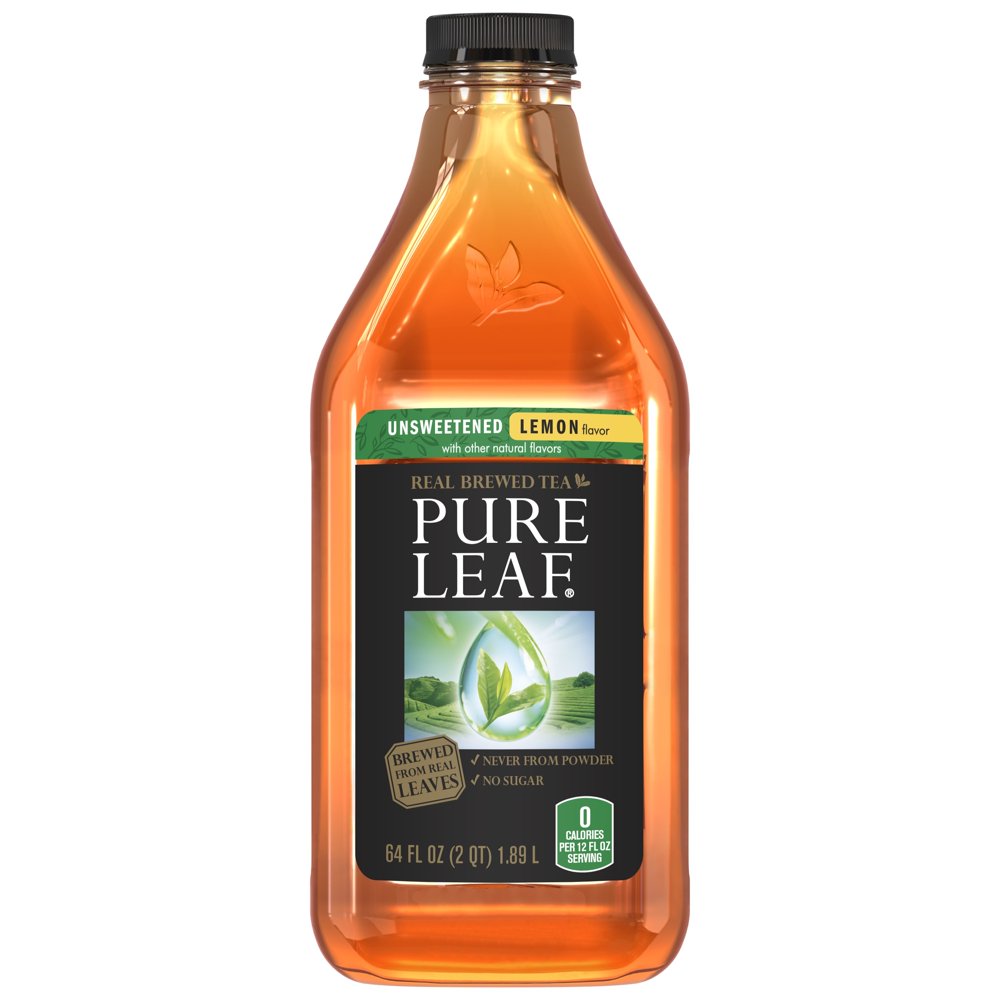 Pure Leaf Unsweetened Lemon Iced Tea, 64 Fl. Oz.