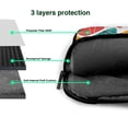 thumbnail image 4 of YFYANG 13 inch Universal Laptop Bag Oxford Cloth Laptop Sleeve, Multi-functional Geometric Abstract Graffiti Notebook Computer Messenger Bag Handbag, 4 of 8