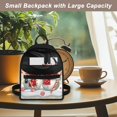 thumbnail image 5 of Eheartsgir Christmas Mini Backpack with Snowman Pattern, Zipper Closure Polyester Daypack for Hiking and Work, Adjustable Strap Travel Backpack for Women, 5 of 8