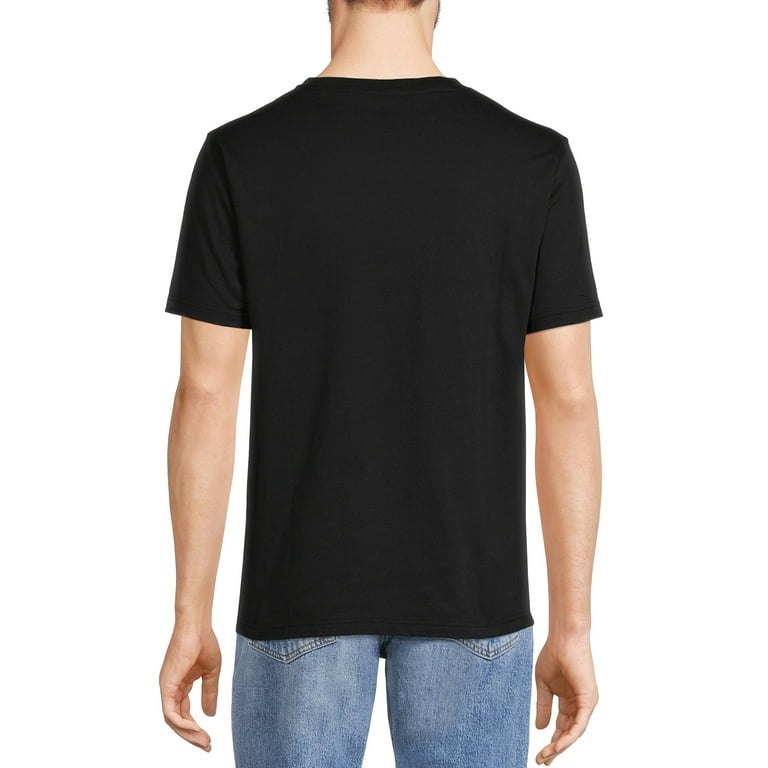 Plain black top t shirt walmart