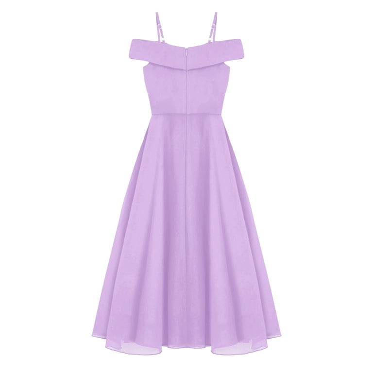 YONGHS Junior Cold Shoulder Spaghetti Straps Flower Girl Dress Pageant Wedding Formal Party Maxi Gown Lavender 10 - Walmart.com YONGHS Junior Cold Shoulder Spaghetti Straps Flower Girl Dress Pageant Wedding Formal Party Maxi Gown Lavender 10 - Walmart.com