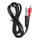thumbnail image 1 of 1,5 M/4,9 pies 6,35mm conector chapado en oro macho a doble RCA macho Cable conector de Audio, 1 of 9