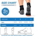 thumbnail image 6 of Plantar Fasciitis Sock (6 Pairs) for Men and Women, Compression Foot Sleeves with Arch and Ankle Support (Black, Medium), 6 of 7