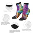 thumbnail image 5 of Pofeuu Rainbow Melting Ice Cream Print 30cm Socks, Adult Running Hiking Socks for Youth and Adult, 5 of 7