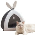 thumbnail image 4 of CSCHome Cat Bed Dog House with Fluffy Pet Ball Cute Bunny Cat Bed for Indoor Cats Winter Warm Kitten Bed, 4 of 5
