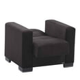 thumbnail image 6 of Ottomanson Origins Convertible Arm Chair, Black Microfiber, 6 of 9
