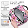 thumbnail image 6 of YFYANG Portable Waterproof Insulated Lunch Bag, Pink Cute Skull Pattern Reusable Cooler Bag / Picnic Bag for Adults Teens, 6 of 9