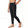 thumbnail image 6 of Duqingm Girls Leggings with Pockets Athletic High Waisted Kids Workout Active Dance Running Yoga Pants (Black,5-6 Years), 6 of 6