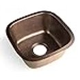 thumbnail image 3 of Monarch Abode Pure Copper Single Bowl Kitchen 17091 Monarch Hand Hammered Atlas Dual Mount Bar Prep Sink, 3 of 4