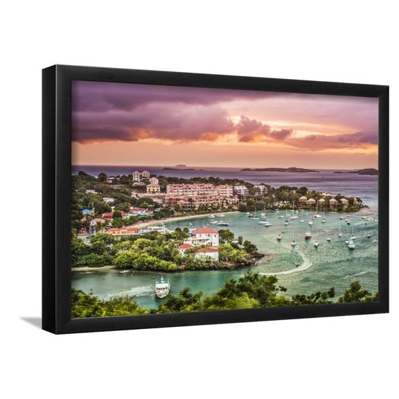 Cruz Bay, St John, United States Virgin Islands, Framed Art Print Wall Art by SeanPavonePhoto Sold by Art.Com