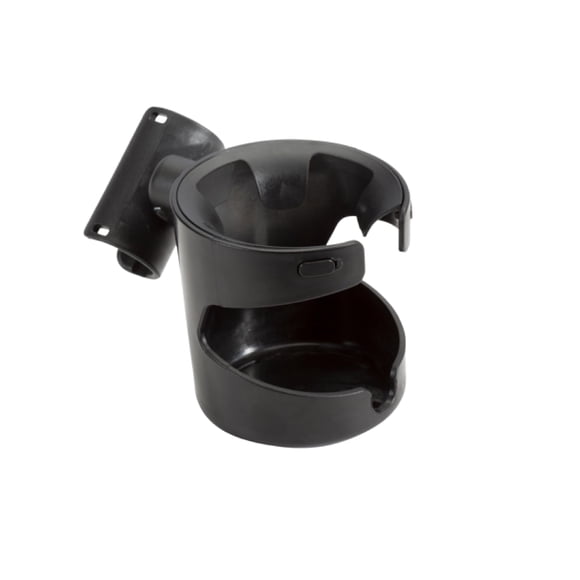 Portavasos plateado Cross Wave Coast, accesorio para cochecito, negro