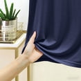 thumbnail image 4 of TEAJOPSUU Women's Pajama Set V-Neck Short Sleeve Sleepwear Top with Ruffle Hem Drawstring Waist Shorts Soft Lounge Set A-Blue, 4 of 5
