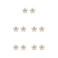 thumbnail image 2 of Sonducket 2 piezas de horquilla Material de aleación DIY artesanías tocado diamantes de imitación brillantes perla flor hebilla accesorios Tipo 1 5Conjunto, 2 of 6