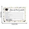 thumbnail image 3 of 1-15pcs Double-Sided Graduation Ceremony Party Postcards Decorative, 4x6 Inch Handwritten Greeting Cards for Classmate And Friend Holiday Blessing Graduations Cards, 3 of 6