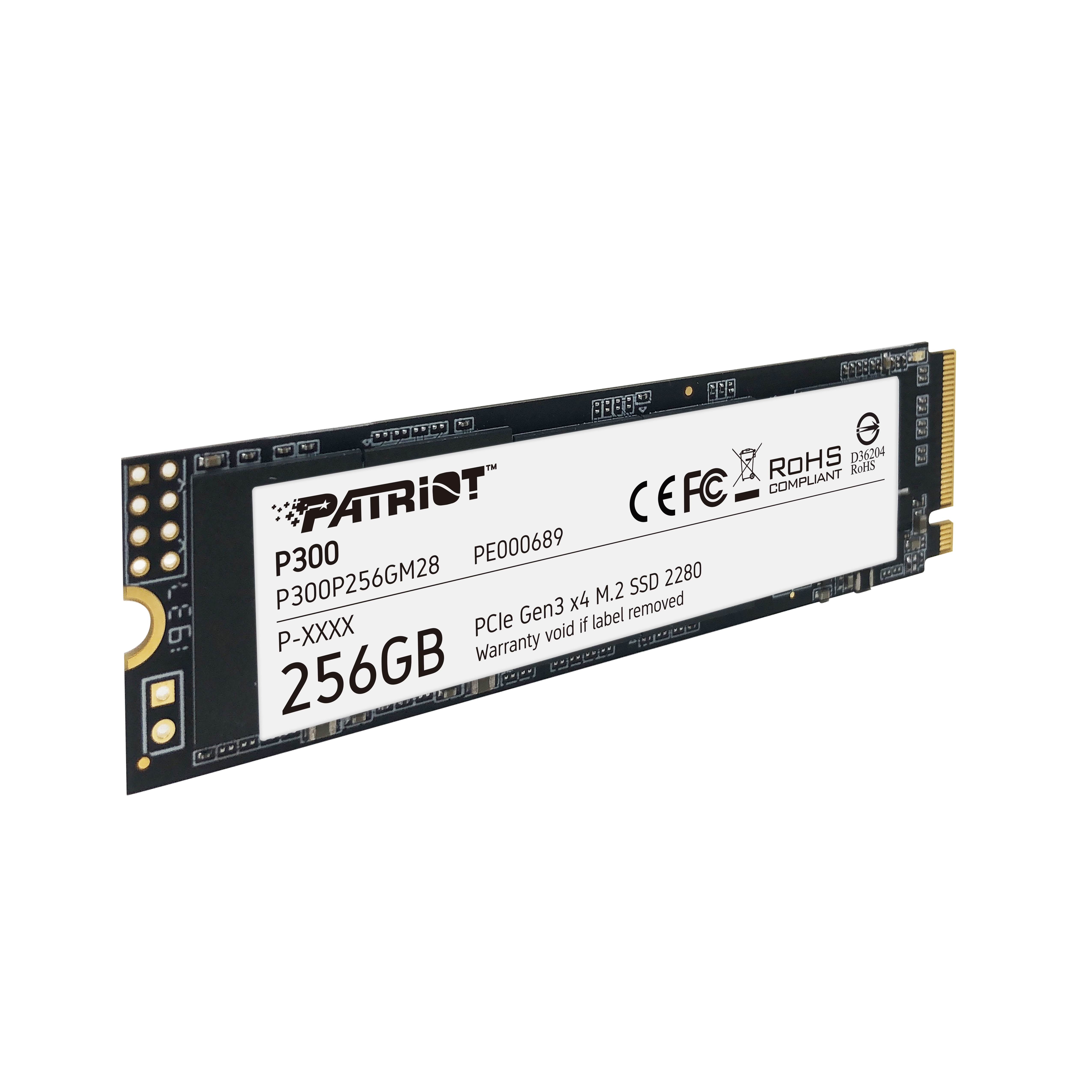 Patriot Memory P300 256GB Solid State Drive - M.2 2280 Internal - PCI Express NVMe (PCI Express NVMe 3.0 x4)