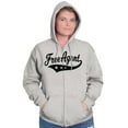 thumbnail image 4 of Free Agent Sports Team Fanatic Club Unisex Fleece Graphic Zip Up Hoodie Brisco Brands 3X, 4 of 5