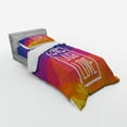thumbnail image 2 of Ambesonne Live Laugh Love Bedding Set 3 Pcs, Famous Slogan, Twin, Multicolor, 2 of 2