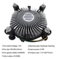 thumbnail image 2 of 2PCS CPU Cooling Fan Radiator Heatsink CPU Cooler Hydraulic Bearing 2400 RPM for LGA 775 1150 1155 1156 1151, 2 of 6
