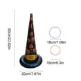 thumbnail image 3 of Inflatable Witch Hat Ring Toss Game with 3 Pieces Set for Halloween Party Activities and Carnival Fun Family Entertainment(Orange), 3 of 5