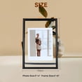 thumbnail image 2 of Gold Floating Frame &#x Vertical Set For Picture x x x Tabletop Shelf Photo Frame Classy For Wedding Birthday Anniversary Home or Office Decor, 2 of 7