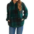 thumbnail image 2 of Christmas Womens Sherpa Pullover Fuzzy Fleece Oversized Warm Pullover Hoodies with Pockets Shermie, 2 of 5