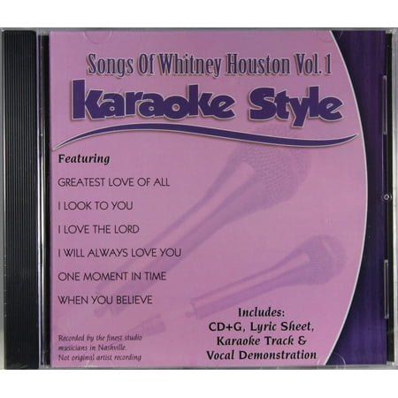 Songs of Whitney Houston Volume 1 Daywind Christian Karaoke Style NEW CD+G 6 Songs