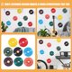 thumbnail image 4 of BESTYASH 8Ud Pegatinas De Pared Con Discos De Vinilo Para Decorar Y Eventos Musicales, 4 of 8