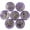 Amethyst, variant on 7Pcs Natural Crystal Palm Stone Engraved Circle Magic Archangel Healing Amulet-Red Aventurine
