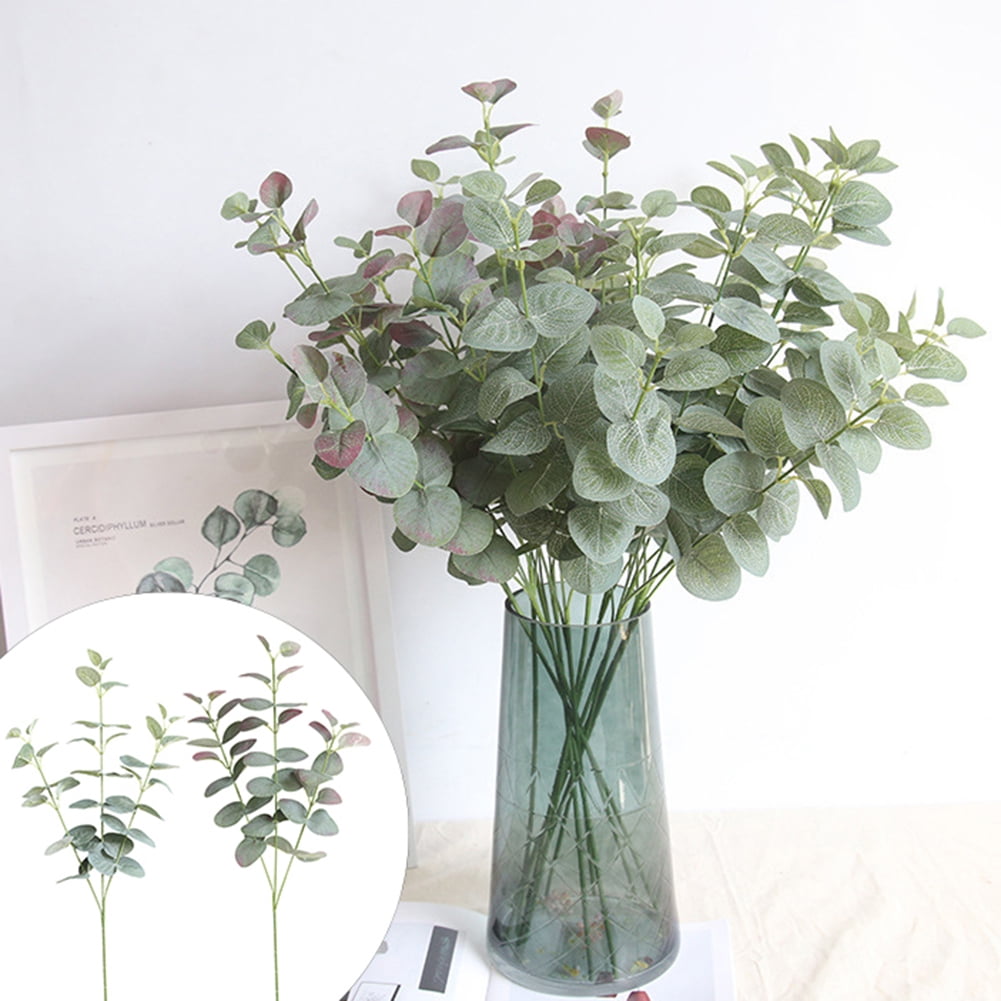 Artificial Plant Leaves Wedding Bouquet DIY Decor Decorative Eucalyptus 