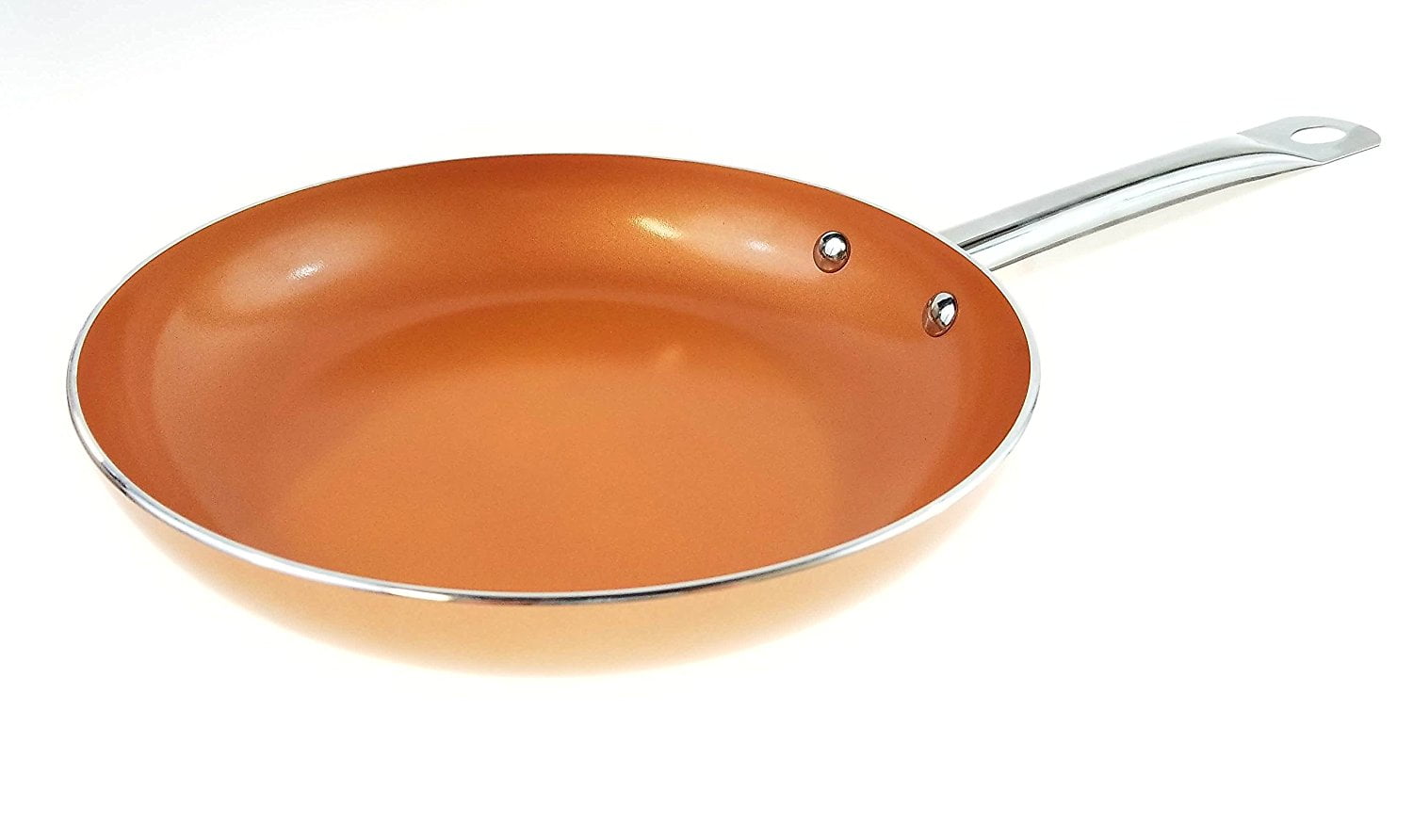 Diamond Home Chefs Cuisine 11 Inches Copper Frying Pan - Ceramic Coated Aluminium Non Stick Fry