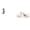 thumbnail image 1 of Figura De Cisne Caballero De Resina De Arte Nórdico, Escultura Abstracta, Adorno Para Escritorio, Armario, Oficina, Mesa, Centro De Mesa, Entrada, Dormitorio, Sala De Estar, Navidad., 1 of 8