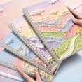 thumbnail image 4 of School Supplies Office Desk Accessories Office Supplies1 Pack Random Color Stereo Oil Painting Style Notebook 4 Themes Thick Paper A5 Size Students School Stationery 60 Copies Each with 180 Pages, 4 of 9