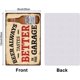 thumbnail image 2 of Letrero de metal con texto "Cerveza, siempre sabe mejor en el garaje", divertido letrero de hierro vintage, decoración de bar, placa de metal, arte de pared retro para dormitorio, cueva de hombre, 2 of 7