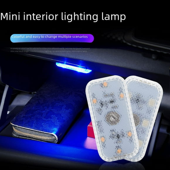 Luz de ambiente con sensor táctil para coche, luz de lectura con carga LED, luz decorativa inalámbrica sin cables para coche
